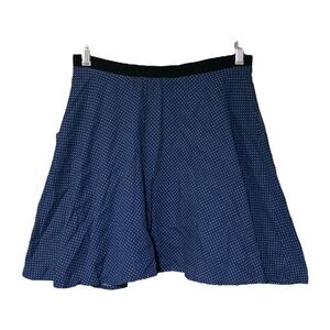 Corey Lynn Calter Womens Blue Polka Dot Stretch Pencil Lined Skirt Size Small